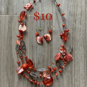 Necklace and earring set